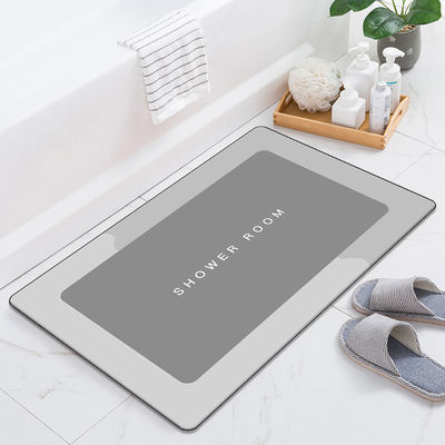 Mordern Style Diatomaceous Earth Bath Mat for Fast Water Absorption and Easy Cleaning