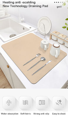 Kitchen Counter Mats Super Absorbent Diatomite Earth for Table Decoration Accessories