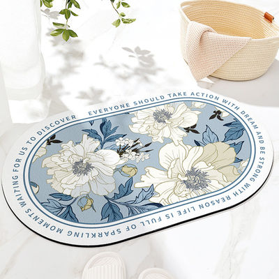 Technology cashmere Quick Drying Diatomaceous Earth Foot Mat for Bathroom Shower Floor
