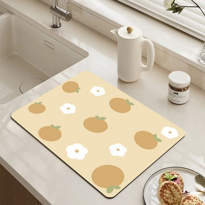 Kitchen Absorbent Mat for Dustproof and Mould Proof Function in Custom Rectangle Shape