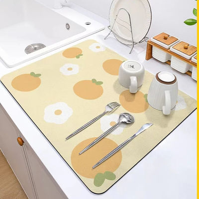 Kitchen Absorbent Mat for Dustproof and Mould Proof Function in Custom Rectangle Shape