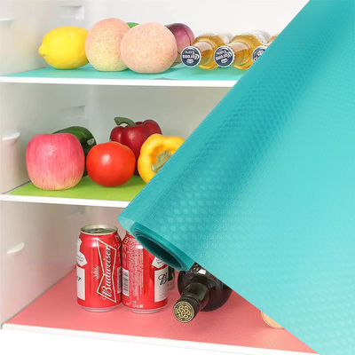 Blue Non-Adhesive Refrigerator Mat for Sustainable and Multi-Functional Kitchen Shelf