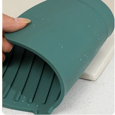 Custom Size Silicone Countertop Drain Pad for Kitchen Bathroom Faucet Splash Guard Mat