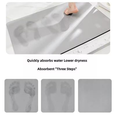 Customized High Absorbent Distomaceous Earth Bath Shower Floor Mat for Quick Drying