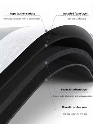 Customized Non Slip Bath Mat Sustainable Light Grey for Bathroom Floor Safety Comfort