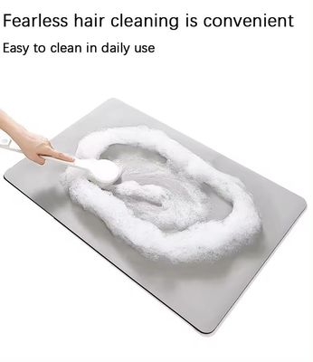 Customized Non Slip Bath Mat Sustainable Light Grey for Bathroom Floor Safety Comfort