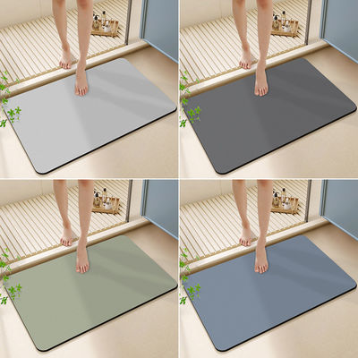 Customized Non Slip Bath Mat Sustainable Light Grey for Bathroom Floor Safety Comfort