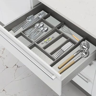 CLASSIC Design Style Kitchen Cabinet Liners Non Adhesive Easy Clean Waterproof 12pcs