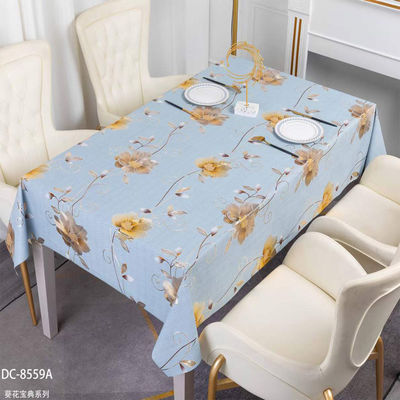 Rectangle Oilproof PVC Plastic Folding Tablecloth for Wedding Party Table Cover Roll