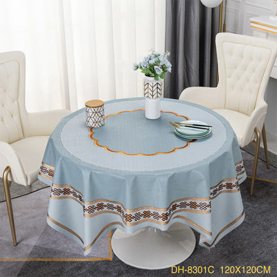 Customized Waterproof Oil Proof PVC Plastic Floral Table Cloth Cover for Year Wedding