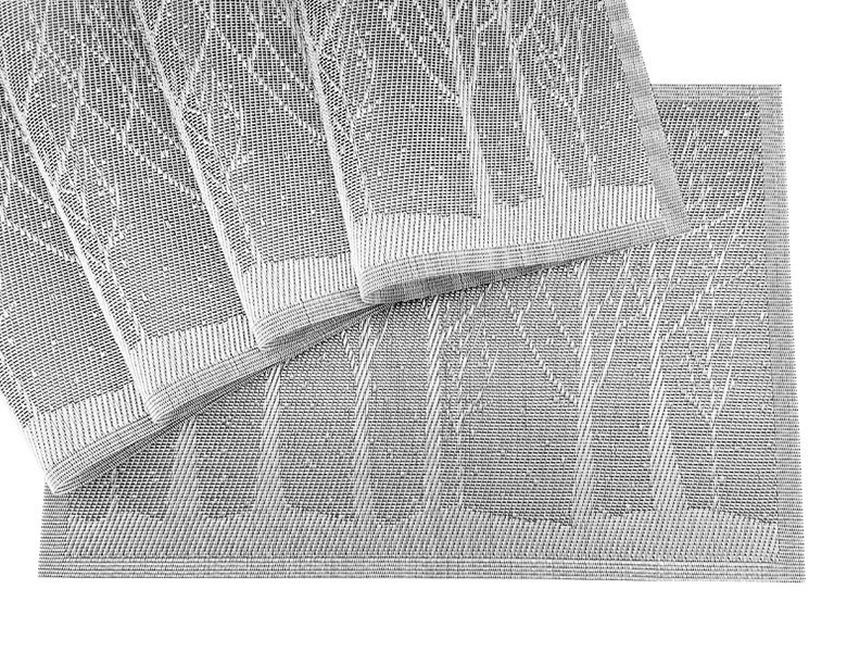 Kitchen Essential Durable PVC Rectangle Place Tray Mat for Christmas Celebrations