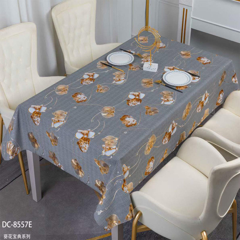 Rectangle Oilproof PVC Plastic Folding Tablecloth for Wedding Party Table Cover Roll